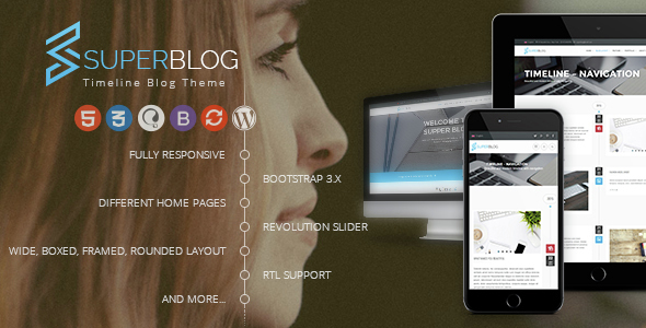 Super Blog Preview Wordpress Theme - Rating, Reviews, Preview, Demo & Download