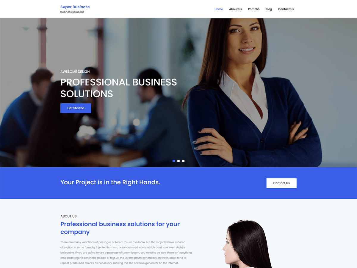 Super Business Preview Wordpress Theme - Rating, Reviews, Preview, Demo & Download
