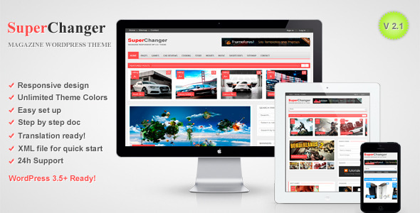 SuperChanger Preview Wordpress Theme - Rating, Reviews, Preview, Demo & Download