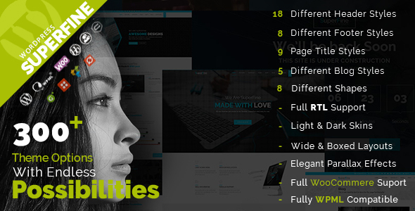 SuperFine Preview Wordpress Theme - Rating, Reviews, Preview, Demo & Download