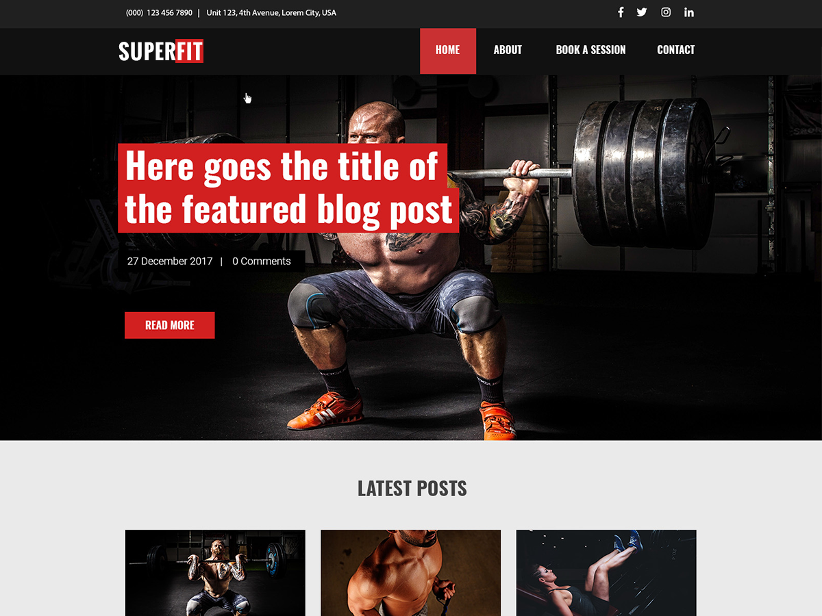 Superfit Preview Wordpress Theme - Rating, Reviews, Preview, Demo & Download