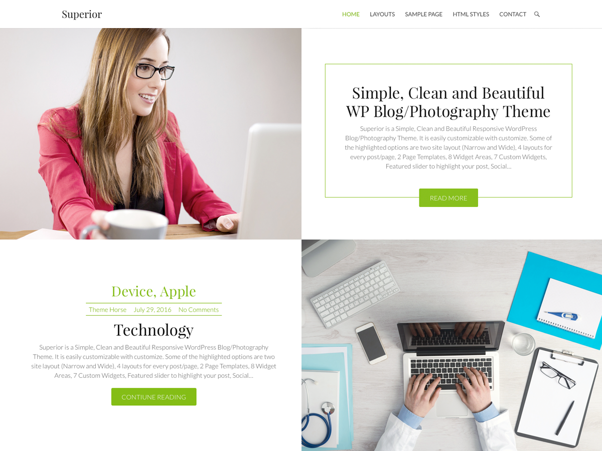 Superior Preview Wordpress Theme - Rating, Reviews, Preview, Demo & Download