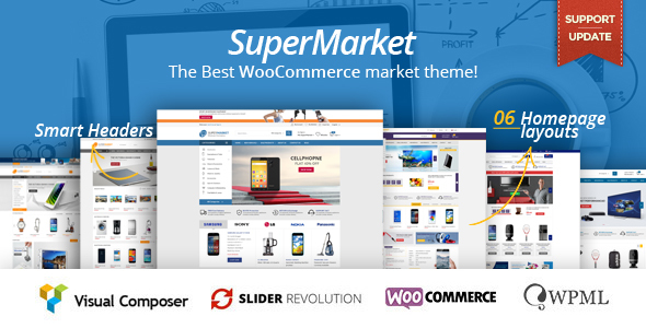 SuperMarket Preview Wordpress Theme - Rating, Reviews, Preview, Demo & Download