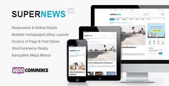 SuperNews Preview Wordpress Theme - Rating, Reviews, Preview, Demo & Download