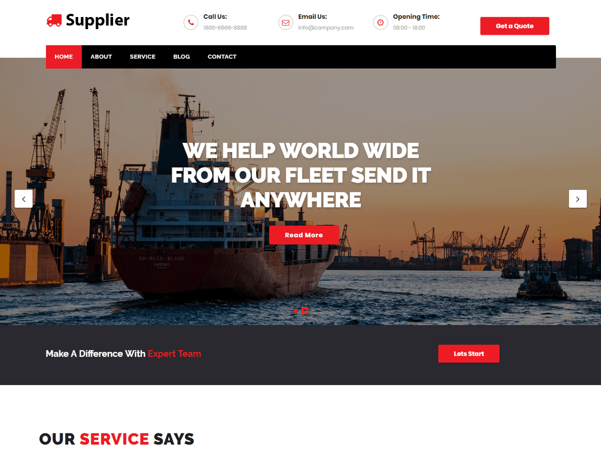 Supplier Preview Wordpress Theme - Rating, Reviews, Preview, Demo & Download