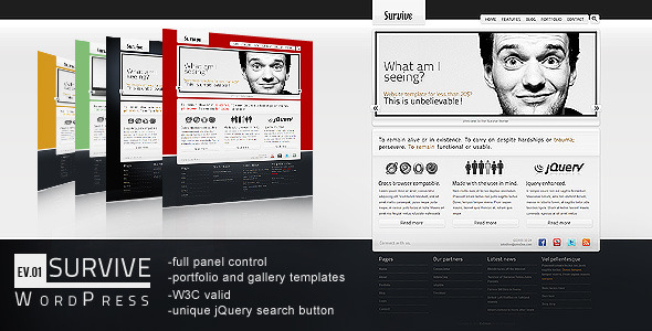 Survive Preview Wordpress Theme - Rating, Reviews, Preview, Demo & Download