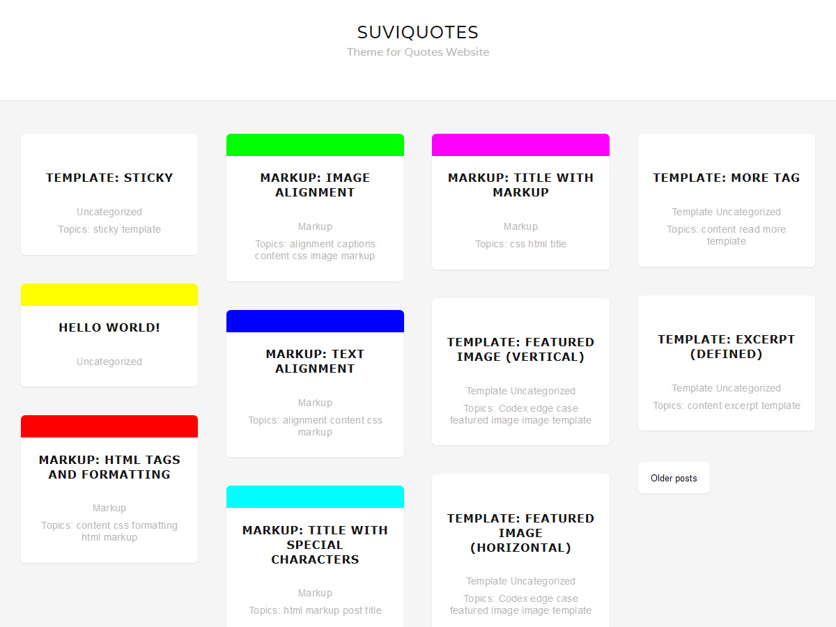 SuviQuotes Preview Wordpress Theme - Rating, Reviews, Preview, Demo & Download
