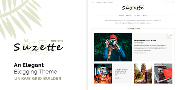 Suzette Preview Wordpress Theme - Rating, Reviews, Preview, Demo & Download