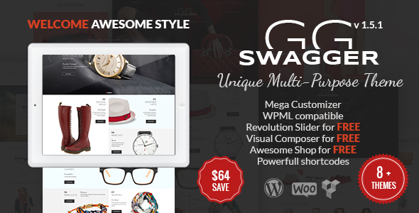 SWAGGER Preview Wordpress Theme - Rating, Reviews, Preview, Demo & Download