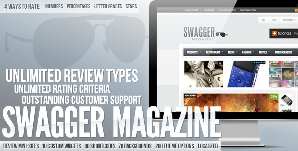 SwagMag Preview Wordpress Theme - Rating, Reviews, Preview, Demo & Download