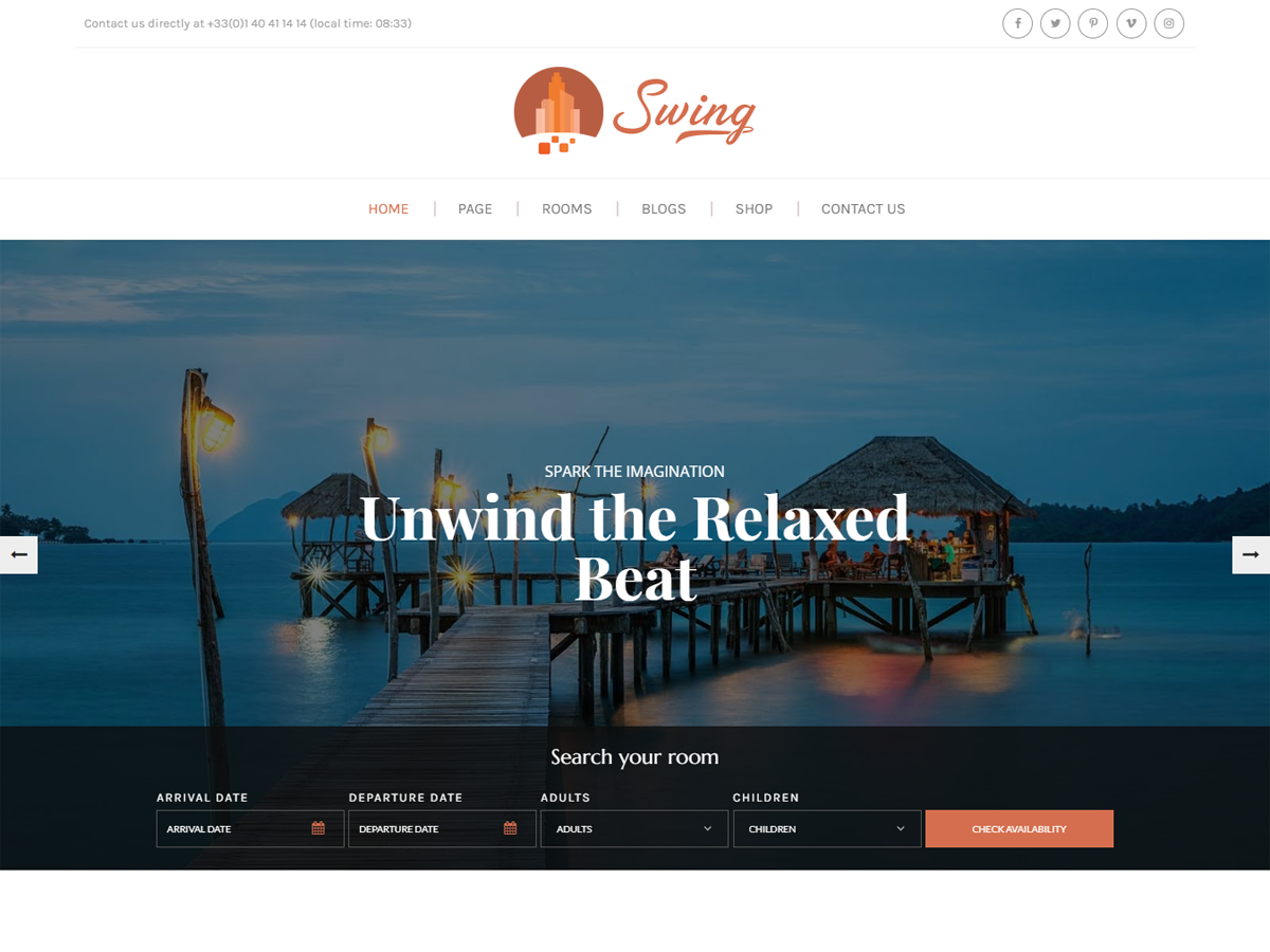 Swing Lite Preview Wordpress Theme - Rating, Reviews, Preview, Demo & Download