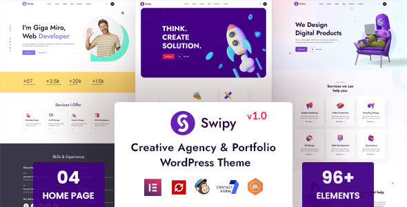 Swipy Preview Wordpress Theme - Rating, Reviews, Preview, Demo & Download