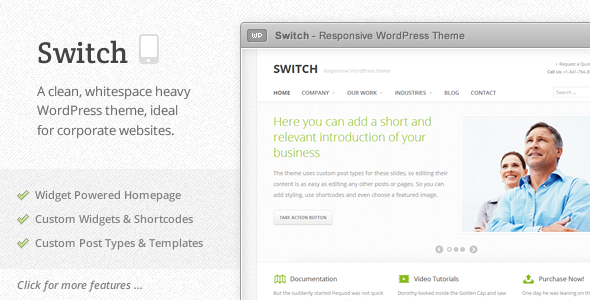 Switch Preview Wordpress Theme - Rating, Reviews, Preview, Demo & Download