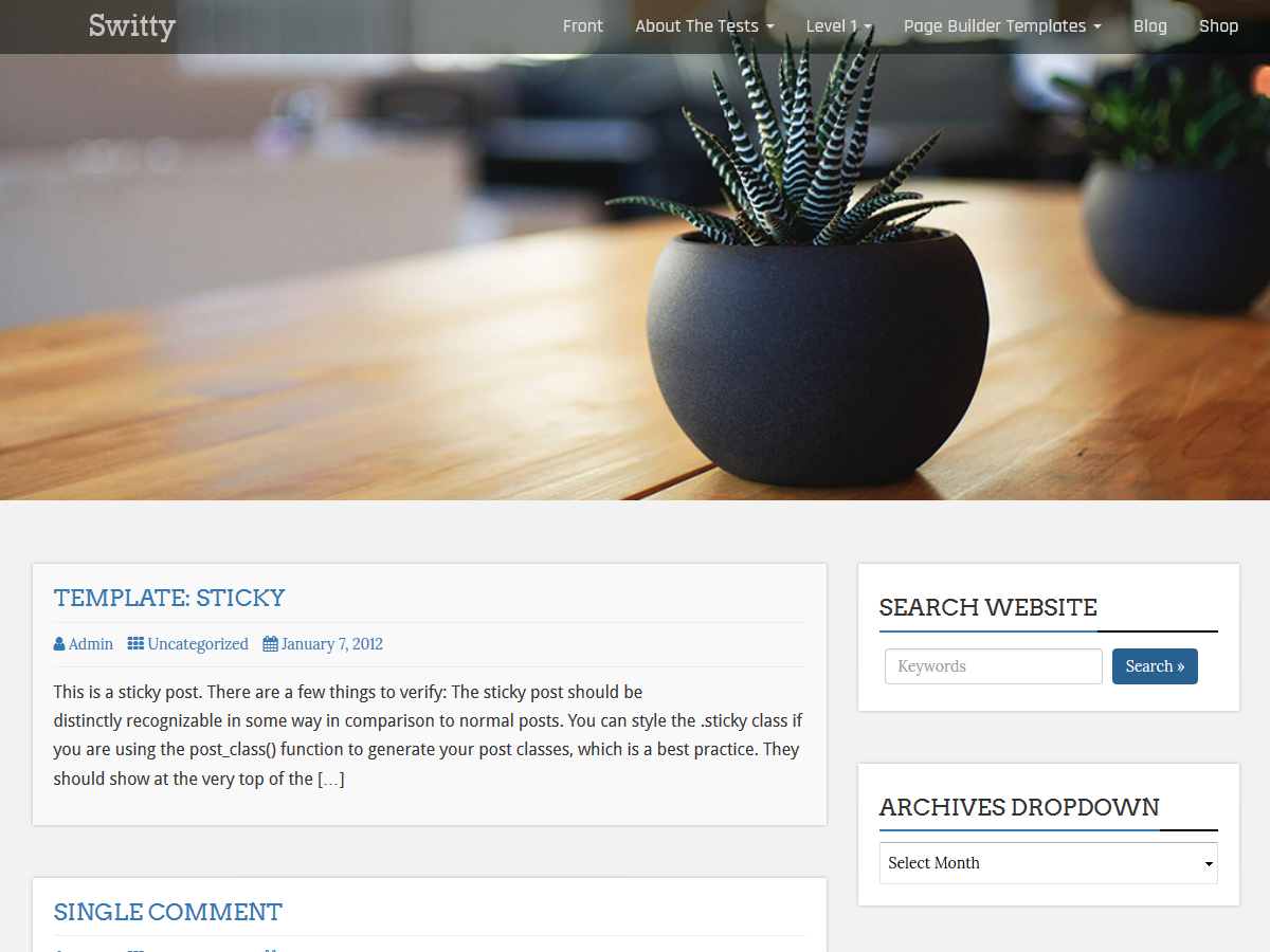 Switty Preview Wordpress Theme - Rating, Reviews, Preview, Demo & Download