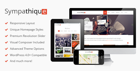 Sympathique Preview Wordpress Theme - Rating, Reviews, Preview, Demo & Download