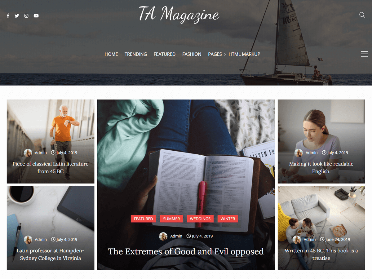 TA Mag Preview Wordpress Theme - Rating, Reviews, Preview, Demo & Download