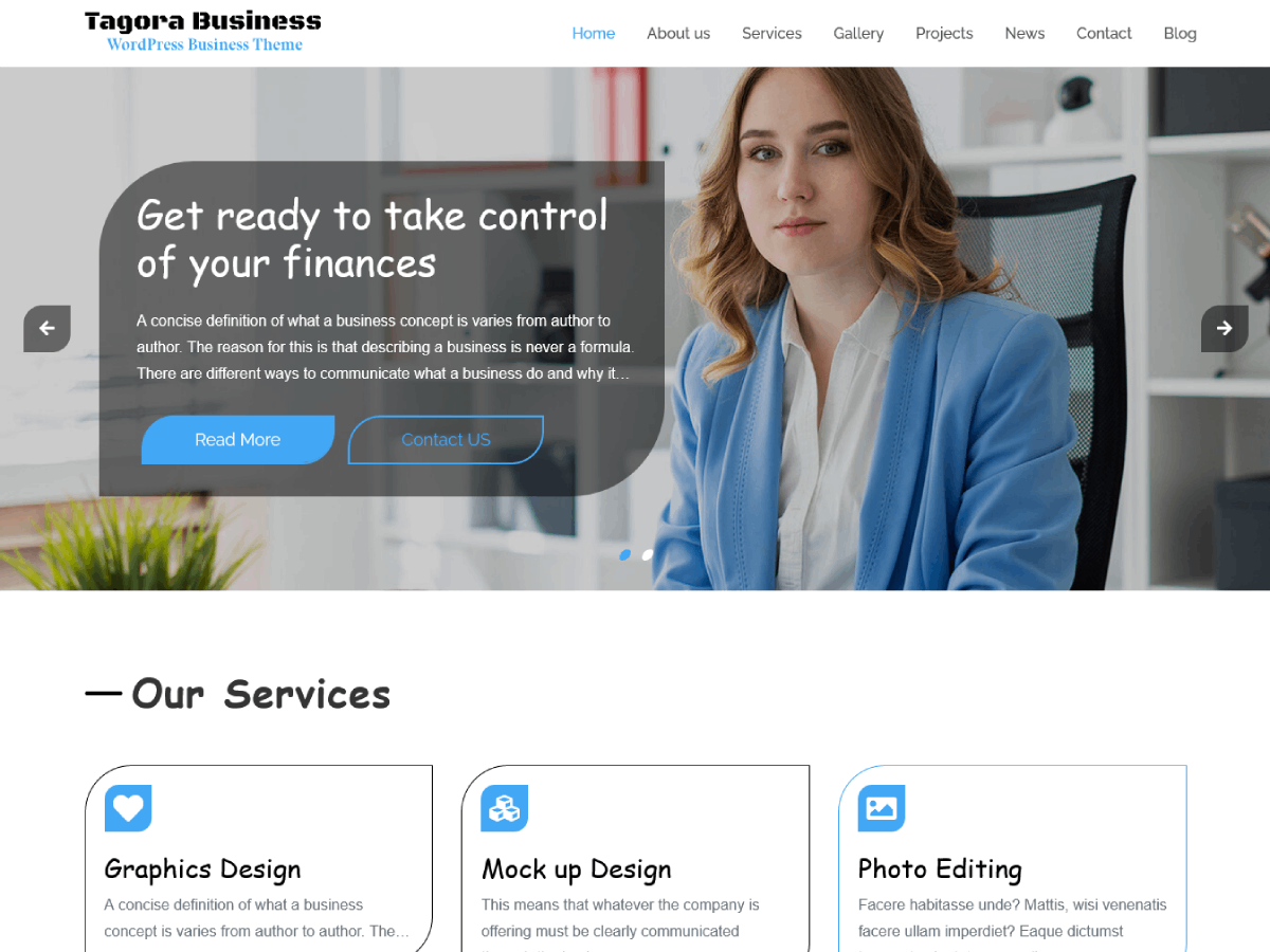 Tagora Business Preview Wordpress Theme - Rating, Reviews, Preview, Demo & Download