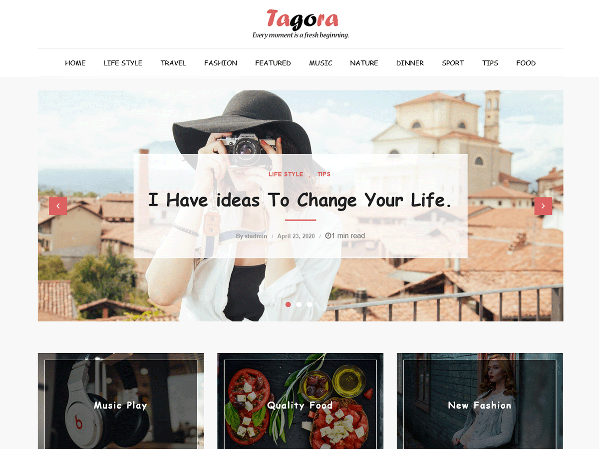 Tagora Preview Wordpress Theme - Rating, Reviews, Preview, Demo & Download