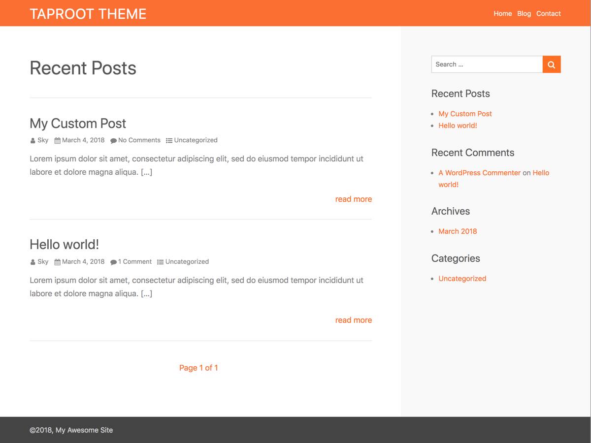 Taproot Preview Wordpress Theme - Rating, Reviews, Preview, Demo & Download