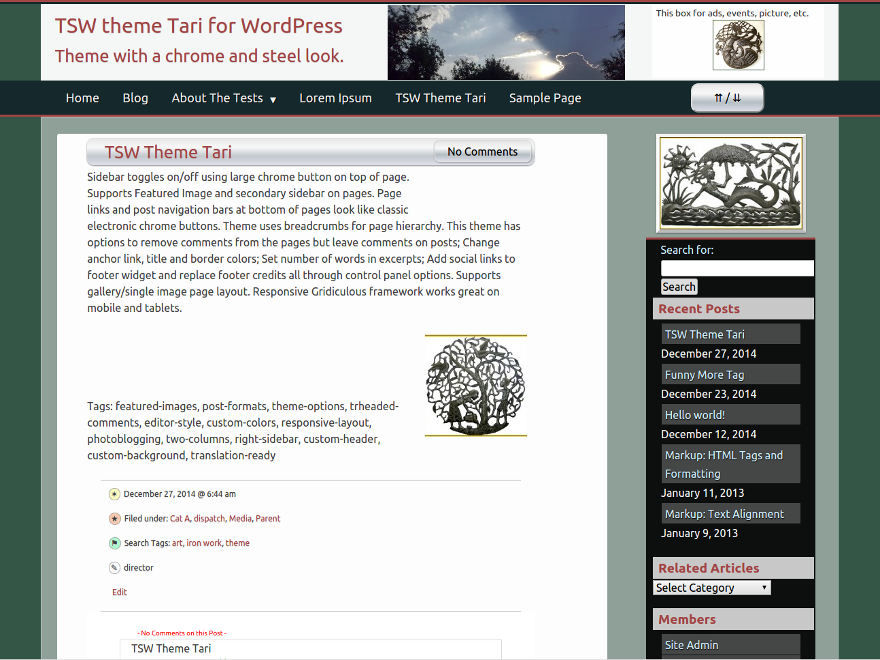 Tari Preview Wordpress Theme - Rating, Reviews, Preview, Demo & Download