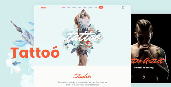 Tattoo Shop Preview Wordpress Theme - Rating, Reviews, Preview, Demo & Download