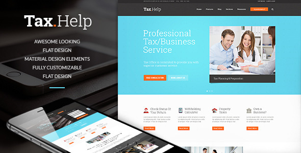 Tax Help Preview Wordpress Theme - Rating, Reviews, Preview, Demo & Download