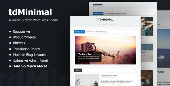 TdMinimal Preview Wordpress Theme - Rating, Reviews, Preview, Demo & Download