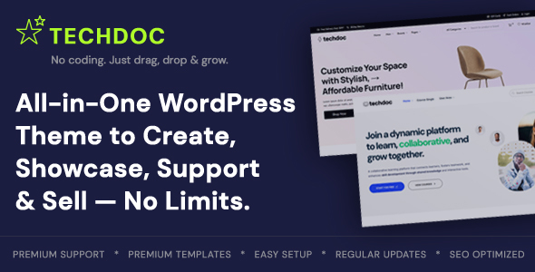 TechDoc Preview Wordpress Theme - Rating, Reviews, Preview, Demo & Download