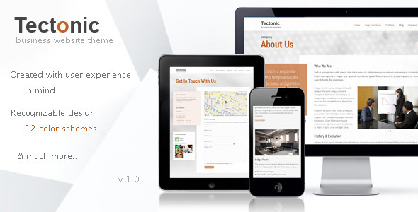 Tectonic Preview Wordpress Theme - Rating, Reviews, Preview, Demo & Download
