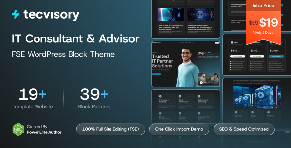 Tecvisory Preview Wordpress Theme - Rating, Reviews, Preview, Demo & Download