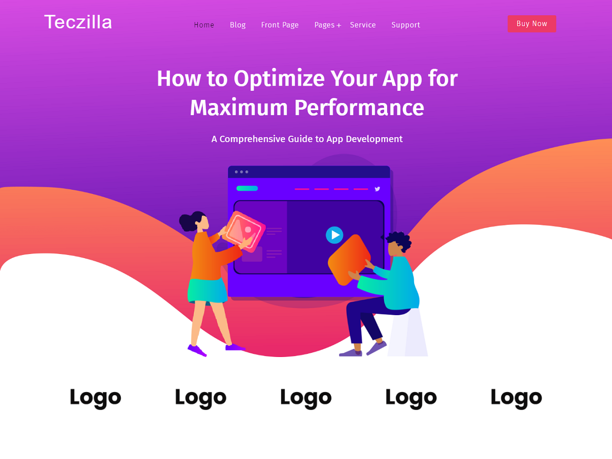 Teczilla App Preview Wordpress Theme - Rating, Reviews, Preview, Demo & Download