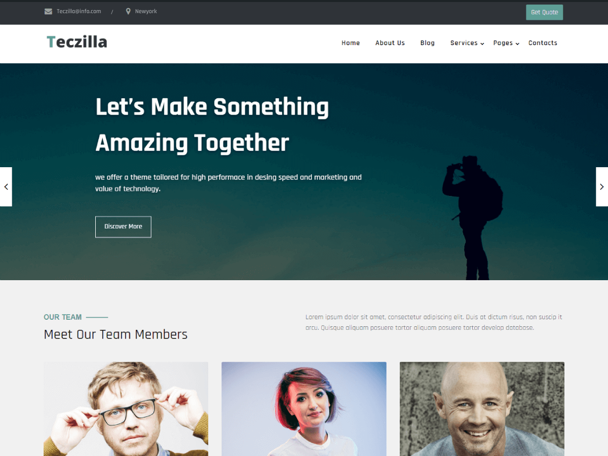 Teczilla Organization Preview Wordpress Theme - Rating, Reviews, Preview, Demo & Download