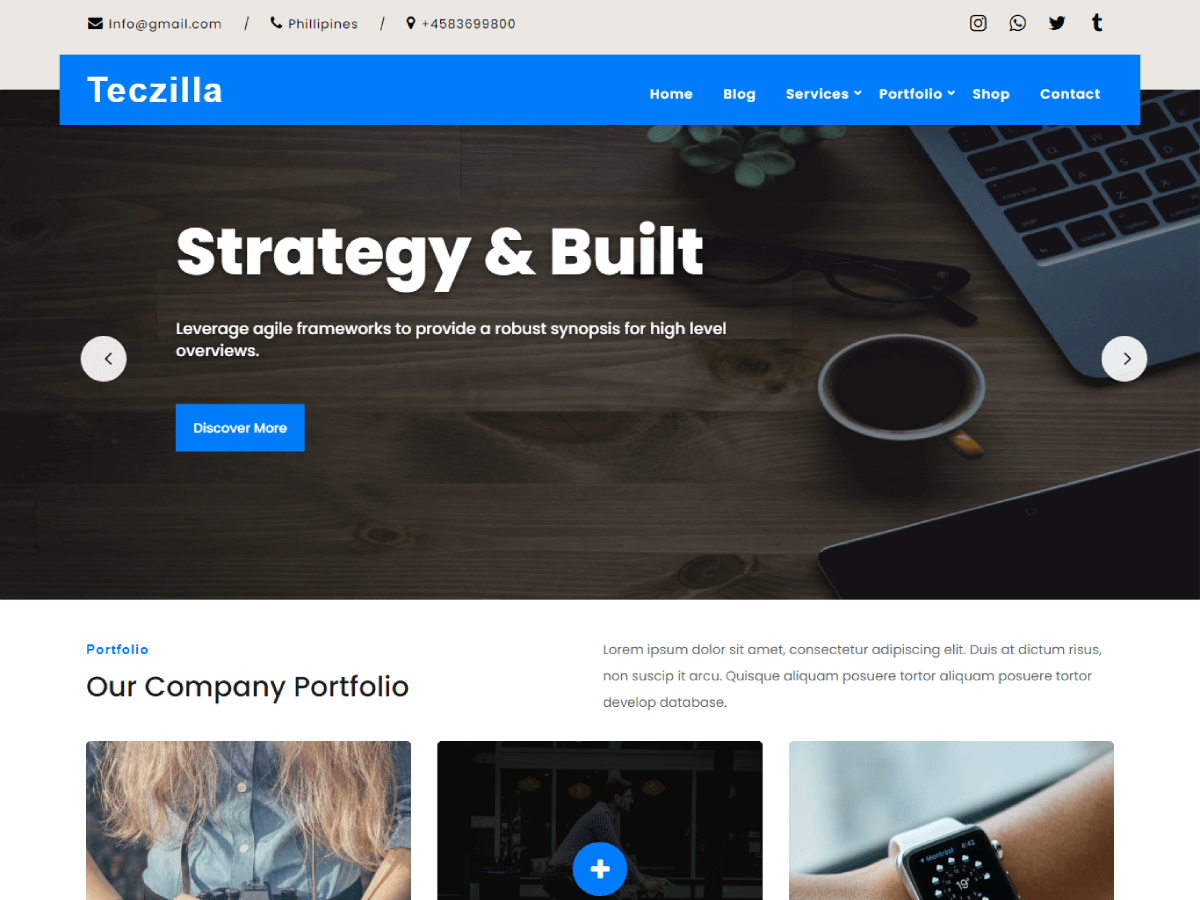 Teczilla Startup Preview Wordpress Theme - Rating, Reviews, Preview, Demo & Download