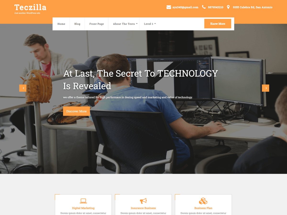 Teczilla Technology Preview Wordpress Theme - Rating, Reviews, Preview, Demo & Download