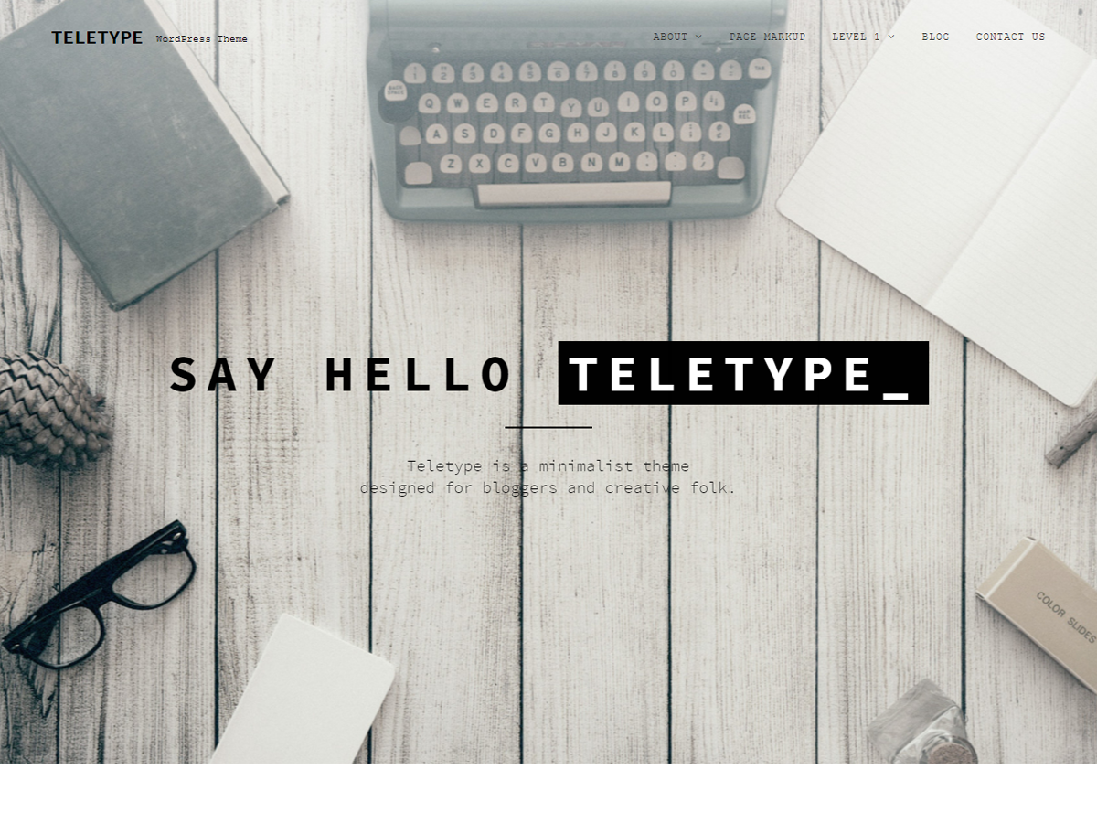 Teletype Preview Wordpress Theme - Rating, Reviews, Preview, Demo & Download