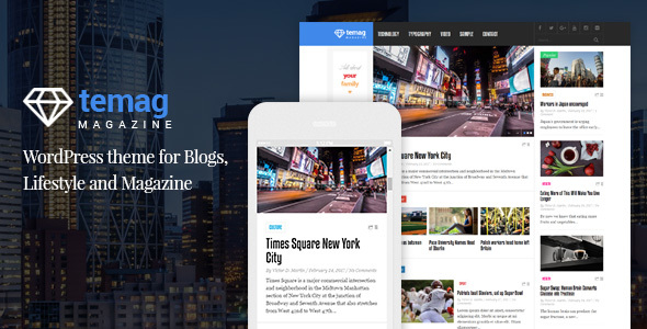 Temag Magazine Preview Wordpress Theme - Rating, Reviews, Preview, Demo & Download