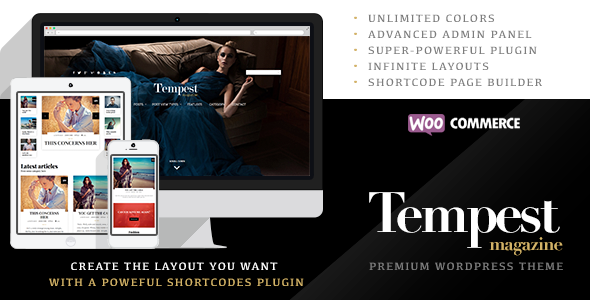 Tempest Preview Wordpress Theme - Rating, Reviews, Preview, Demo & Download