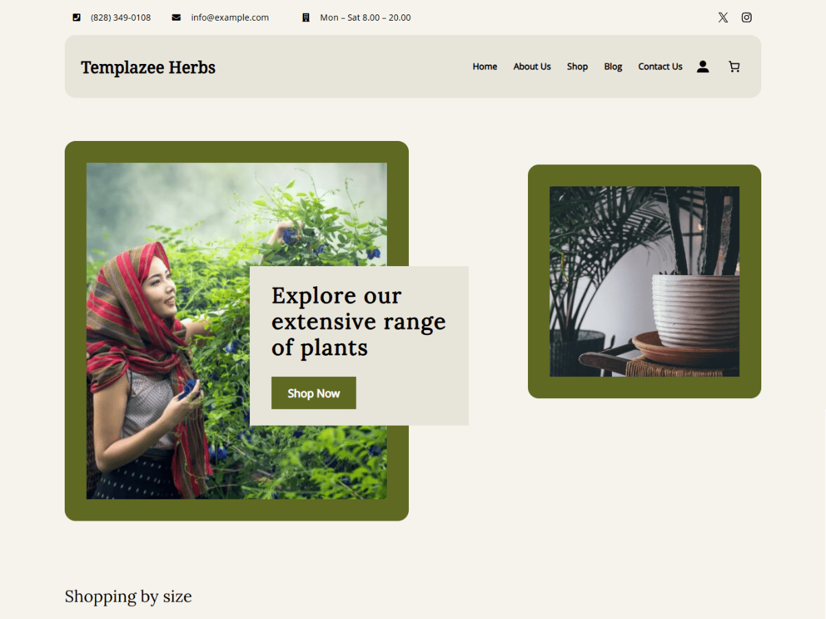 Templazee Herbs Preview Wordpress Theme - Rating, Reviews, Preview, Demo & Download