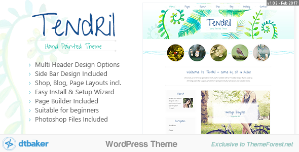 Tendril Creative Preview Wordpress Theme - Rating, Reviews, Preview, Demo & Download