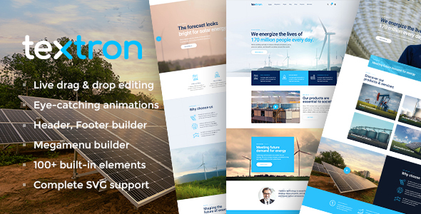 Textron Preview Wordpress Theme - Rating, Reviews, Preview, Demo & Download