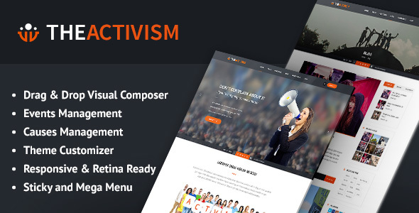 The Activism Preview Wordpress Theme - Rating, Reviews, Preview, Demo & Download