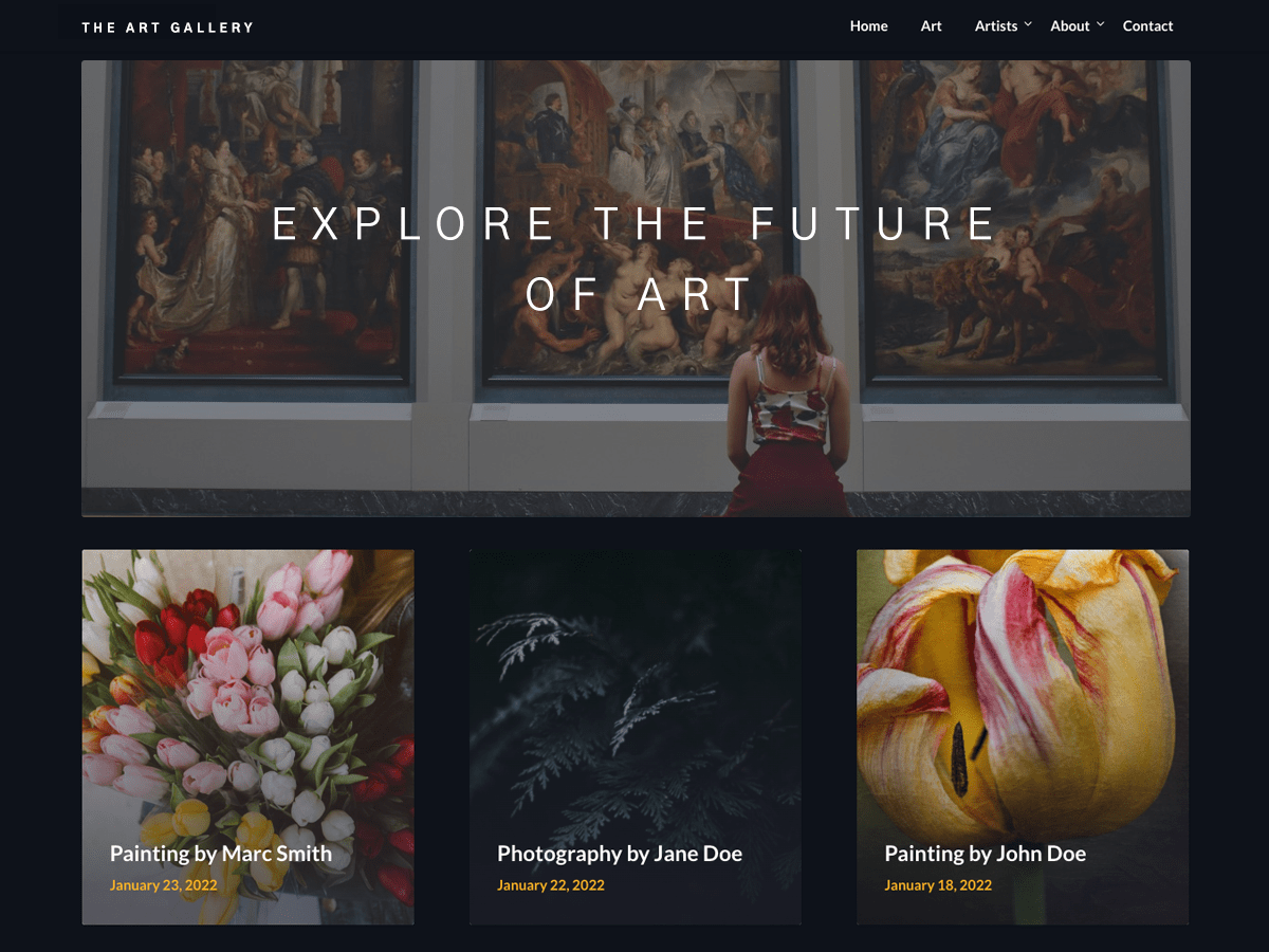 The Art Preview Wordpress Theme - Rating, Reviews, Preview, Demo & Download