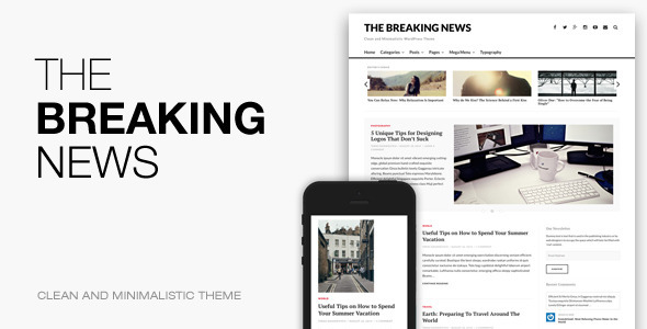 The Breaking Preview Wordpress Theme - Rating, Reviews, Preview, Demo & Download