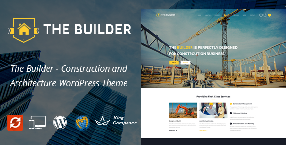 The Builder Preview Wordpress Theme - Rating, Reviews, Preview, Demo & Download