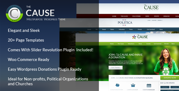 The Cause Preview Wordpress Theme - Rating, Reviews, Preview, Demo & Download
