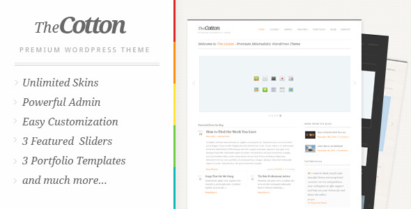 The Cotton Preview Wordpress Theme - Rating, Reviews, Preview, Demo & Download