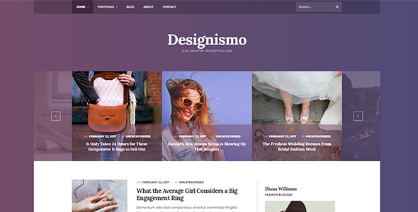 The Designismo Preview Wordpress Theme - Rating, Reviews, Preview, Demo & Download