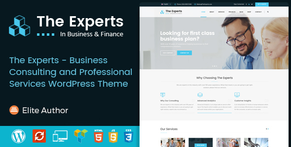 The Experts Preview Wordpress Theme - Rating, Reviews, Preview, Demo & Download