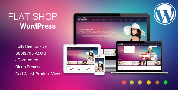 The Flat Preview Wordpress Theme - Rating, Reviews, Preview, Demo & Download