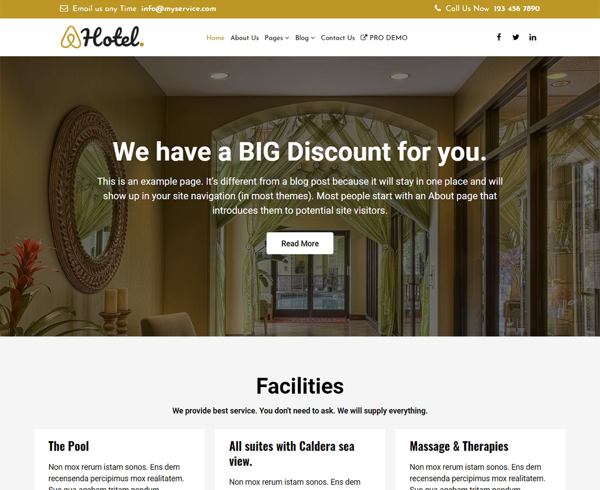 The Hotel Preview Wordpress Theme - Rating, Reviews, Preview, Demo & Download
